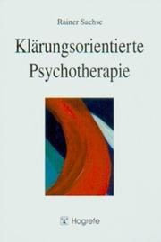 Cover of: Klärungsorientierte Psychotherapie.