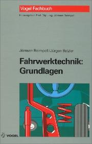 Cover of: Fahrwerktechnik, Grundlagen