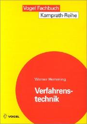 Verfahrenstechnik. by Werner Hemming
