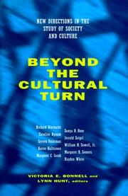 Cover of: Beyond the Cultural Turn: New Directions in the Study of Society and Culture (Studies on the History of Society and Culture , No 34)