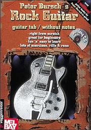 Cover of: Bursch's Rock Guitar by Peter Bursch