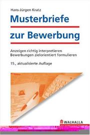 Cover of: Musterbriefe zur Bewerbung.