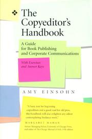 Cover of: The copyeditor's handbook: a guide for book publishing and corporate communications, with exercises and answer keys