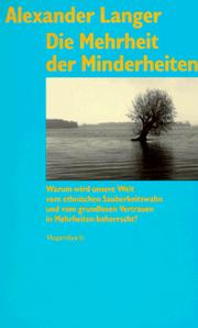 Cover of: Die Mehrheit der Minderheiten.