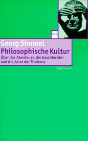 Philosophische Kultur by Georg Simmel