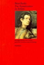 Cover of: Die Renaissance in Italien. by Peter Burke