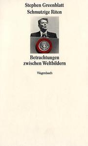 Cover of: Schmutzige Riten. Betrachtungen zwischen Weltbildern.