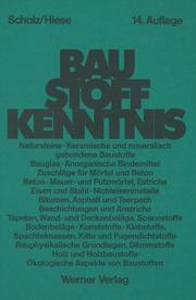 Cover of: Baustoffkenntnis. by Wilhelm Scholz, Harald Knoblauch, Wolfram Hiese