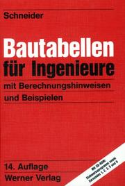 Cover of: Bautabellen für Ingenieure, m. CD-ROM.