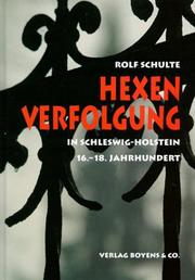 Cover of: Hexenverfolgung in Schleswig- Holstein im 16. bis 18. Jahrhundert.