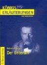 Cover of: Der Untertan. Erläuterungen und Materialien. by Heinrich Mann, Jörg Schlewitt