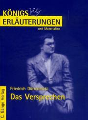 Cover of: Das Versprechen. Erläuterungen und Materialien.