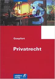 Cover of: Privatrecht.