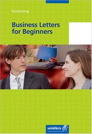 Cover of: Business Letters for Beginners. by Klaus Kirschning