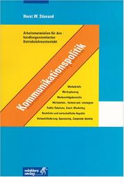 Cover of: Arbeitsmaterialien für den handlungsorientierten Betriebslehreunterricht. Kommunikationspolitik.