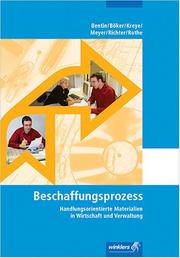 Cover of: Beschaffung, Arbeitsheft by Margit Bentin, Jürgen Böker, Thomas Kreye