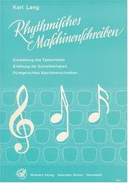 Cover of: Rhythmisches Maschinenschreiben.