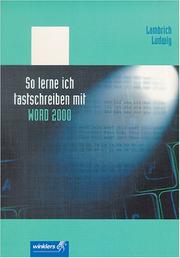 Cover of: So lerne ich tastschreiben mit WORD 2000. (Lernmaterialien)