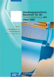 Cover of: Handlungsorientierte Bausteine 1. Für die Textverarbeitung mit WORD 2000.