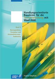 Cover of: Handlungsorientierte Bausteine 2. Für die Textverarbeitung mit WORD 2000.