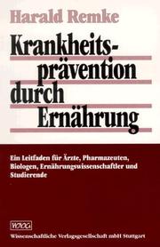 Cover of: Krankheitsprävention durch Ernährung.
