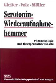 Cover of: Serotonin- Wiederaufnahmehemmer. Pharmakologie und therapeutischer Einsatz.