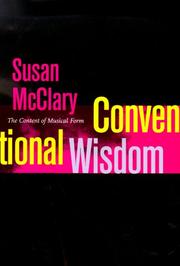 Cover of: Conventional wisdom: the content of musical form