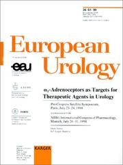 Cover of: A1-Adrenoceptors As Targets for Therapeutic Agents in Urology (European Urology)