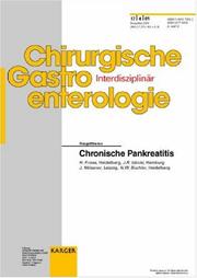 Cover of: Chronische Pankreatitis (Chirurgische Gastro Enterologie)