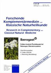 Cover of: Iberis Amara/Iberogast (Forschende Komplementarmedizin Und Klassische Naturheilkunde/Research in Complementary and Classical Natural Medicine 2002, Suppl. 1)