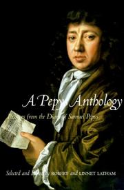 Cover of: A Pepys Anthology by Samuel Pepys