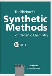 Cover of: Theilheimer's Synthetic Methods of Organic Chemistry by Alan F. Finch, Alan F. Finch