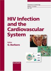 Cover of: HIV Infection And the Cardiovascular System (Advances in Cardiology)