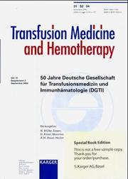 Cover of: Deutsche Gesellschaft Fur Transfusionsmedizin Und Immunhamatologie, 50 Jahre