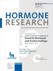 Cover of: Growth Hormone And Endocrinology: 15th Novo Nordisk Symposium And Sga Launch Symposium, Malta, April 2004 (Supplement Issue:Hormone Research 2004)