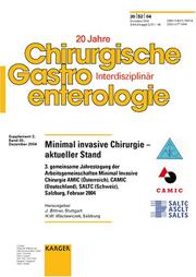 Cover of: Minimal Invasive Chirurgie- Aktueller Stand: Gemeinsame Jahrestagung der Arbeitsgemeinschaften Minimal Invasive Chirurgie (Chirurgische Gastroenterologie 2004, Band 20.)