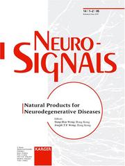 Cover of: Natural Products for Neurodegenerative Diseases (Neurosignals 2005)