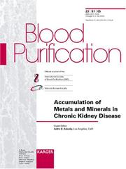 Cover of: Accumulation of Metals and Minerals in Chronic Kidney Disease (Blood Purification)