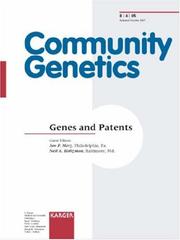 Cover of: Genes and Patents (Community Genetics)