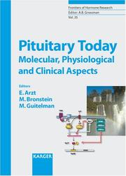 Cover of: Pituitary Today: Molecular, Physiological And Clinical Aspects (Frontiers of Hormone Research)