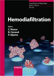Cover of: Hemodiafiltration (Contributions to Nephrology)