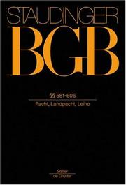 Cover of: Buch 2. Recht Der Schuldverhaltnisse: 581-606