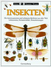 Cover of: Sehen, Staunen, Wissen: Insekten.