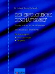 Cover of: Der erfolgreiche Geschäftsbrief.