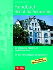 Cover of: Handbuch Recht für Vermieter. Der umfassende Ratgeber für Immobilienbesitzer.