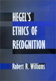 Cover of: Hegel's Ethics of Recognition