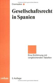 Cover of: Gesellschaftsrecht in Spanien. Leitfaden