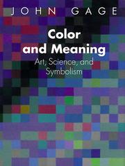 Cover of: Color and Meaning by Gage, John.