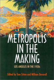 Cover of: Metropolis in the Making by 