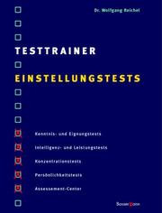 Cover of: Testtrainer Einstellungstests. Sonderausgabe.